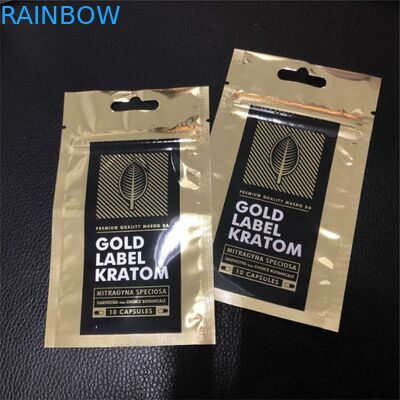 Trois sachets en matière plastique de Mylar de joint de côtés empaquetant le logo fait sur commande de sacs imprimé