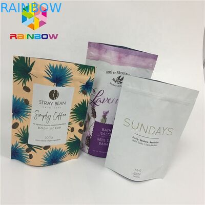 3 couches de masque de papier d'aluminium de sac de poche cosmétique vide stratifiée de masque rescellable