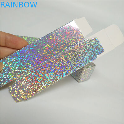 Paquets cosmétiques de boîte de papier de taille olographe des emballages 2.5x2.5x8.5cm pour le lustre de lèvre