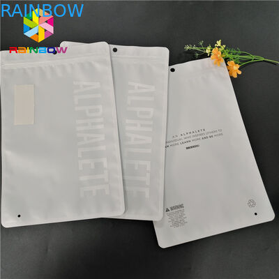 L'odeur Mylar stratifié par preuve zip-lock tiennent le logo fait sur commande clair d'impression de poches