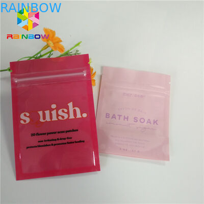 L'odeur Mylar stratifié par preuve zip-lock tiennent le logo fait sur commande clair d'impression de poches