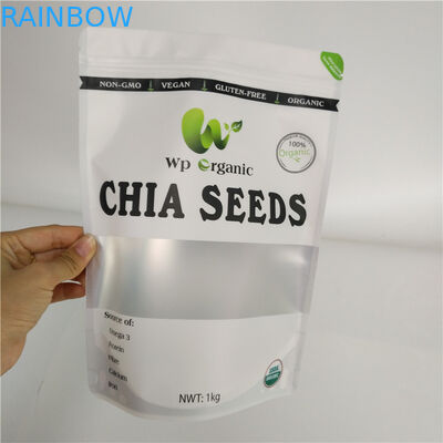 Les sacs en plastique en aluminium de casse-croûte ont séché l'emballage alimentaire pour des épices de graines de riz de poissons