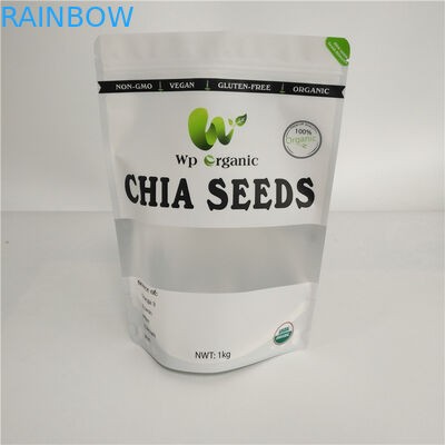 Les sacs en plastique en aluminium de casse-croûte ont séché l'emballage alimentaire pour des épices de graines de riz de poissons