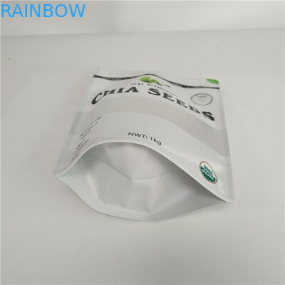 Les sacs en plastique en aluminium de casse-croûte ont séché l'emballage alimentaire pour des épices de graines de riz de poissons