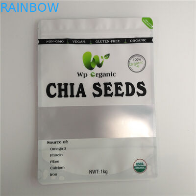 Les sacs en plastique en aluminium de casse-croûte ont séché l'emballage alimentaire pour des épices de graines de riz de poissons