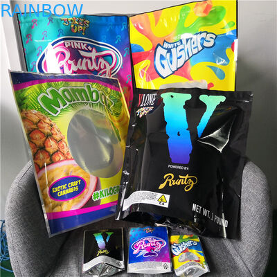 La preuve d'odeur en plastique tiennent des sacs d'emballage de Mylar de fleurs de poche rescellables