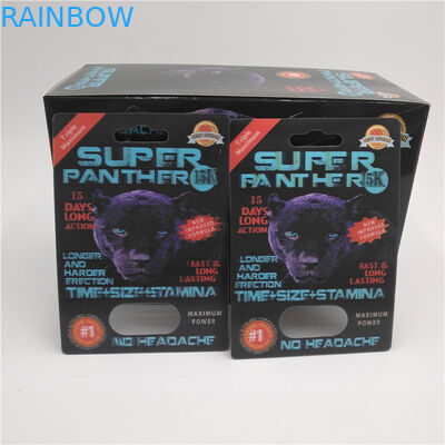 Glissez le matériel d'ANIMAL FAMILIER d'emballage de carte de boursouflure d'insertion pour les pilules masculines d'amélioration