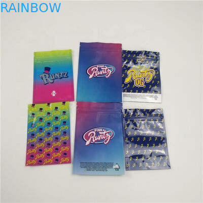 L'emballage zip-lock Mylar en plastique met en sac le matériel de catégorie comestible pour la poudre/pilule/chanvre