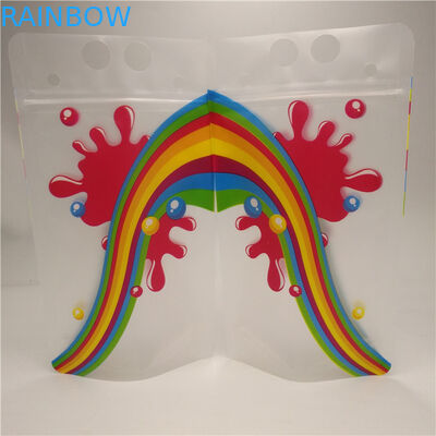 Les sacs de gousset du fond de lait de jus clair, durables tiennent des poches d'aluminium avec la poignée