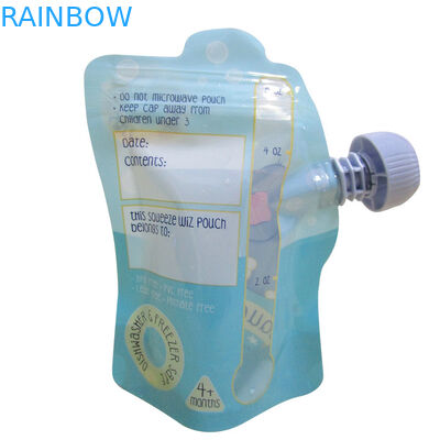 Zip-lock réutilisable de forme de bec de poche de compression liquide animale d'emballage double