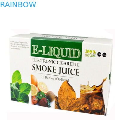 Boîte de papier pliable empaquetant l'autocollant liquide de bouteille de l'huile E de 10ml 15ml 30ml CBD