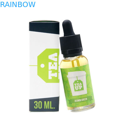 Boîte de papier pliable empaquetant l'autocollant liquide de bouteille de l'huile E de 10ml 15ml 30ml CBD