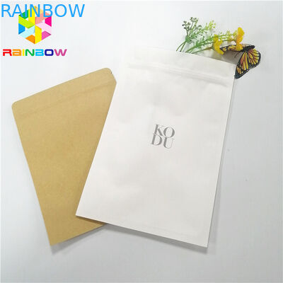 Poches de plastique stratifié empaquetant la poche zip-lock rescellable d'emballage de catégorie comestible