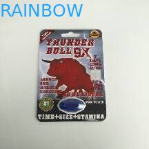 Boîte de présentation recyclable de papier de rhinocéros d'emballage de carte de boursouflure pour l'amélioration sexuelle masculine