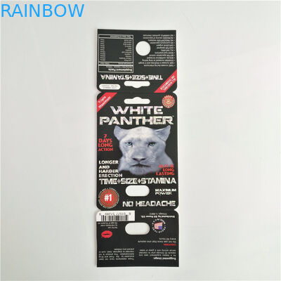 pilule sexuelle de la panthère 7K empaquetant le logo fait sur commande de carte femelle d'amélioration avec la boîte de présentation