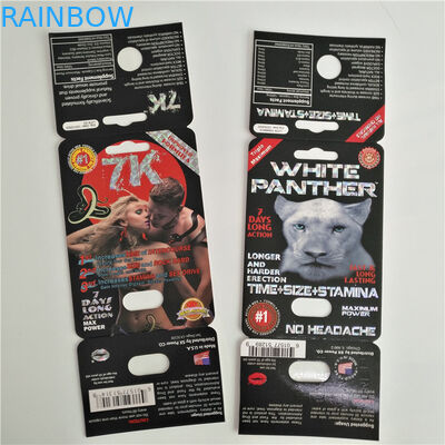 pilule sexuelle de la panthère 7K empaquetant le logo fait sur commande de carte femelle d'amélioration avec la boîte de présentation