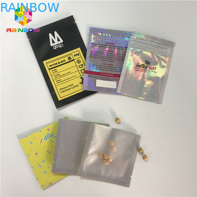 Les cosmétiques thermoscellés par preuve d'odeur marquent sur tablette des pilules empaquetant mini pouces 3x5 avec le dos clair