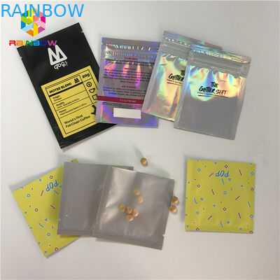 Les cosmétiques thermoscellés par preuve d'odeur marquent sur tablette des pilules empaquetant mini pouces 3x5 avec le dos clair