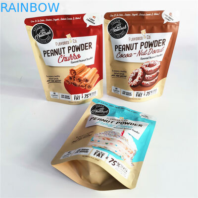 poches étanches à l'humidité de sac de papier aluminium de la poudre 8oz adaptées aux besoins du client pour l'emballage de nourriture