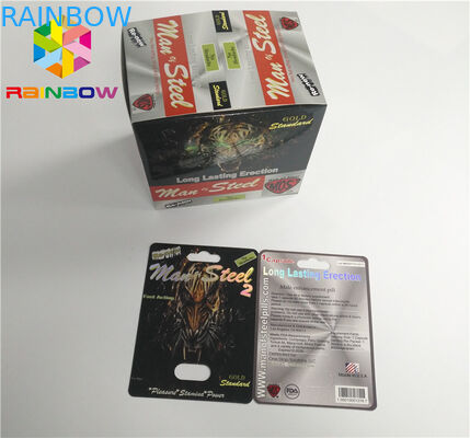 Carte UV de boursouflure d'impression empaquetant les cartes de boursouflure de papier de bouteille d'huile de CBD/cartouche électronique de Vape