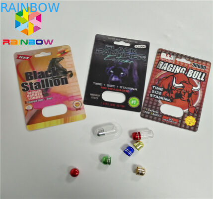 Carte UV de boursouflure d'impression empaquetant les cartes de boursouflure de papier de bouteille d'huile de CBD/cartouche électronique de Vape