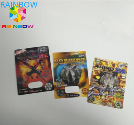 Capsulez la carte en plastique d'impression de pp 3D simple/le trou pilule de double pour le rhinocéros 69