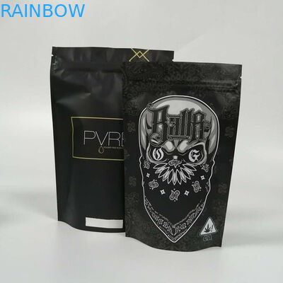 Les sachets en matière plastique médicaux de Cbd empaquetant l'odeur rendent 1/4oz 1/2oz 1oz résistant avec la fenêtre/tirette