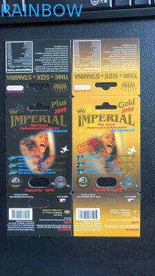 Premier ministre Zen/emballage masculin de capsule de renforceur d'emballage de boîte de papier pilules du rhinocéros 13