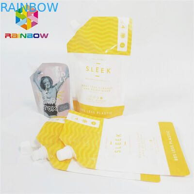 Poche de bec de preuve de fuite empaquetant le sac en nylon de jus liquide extérieur brillant de boissons stratifié