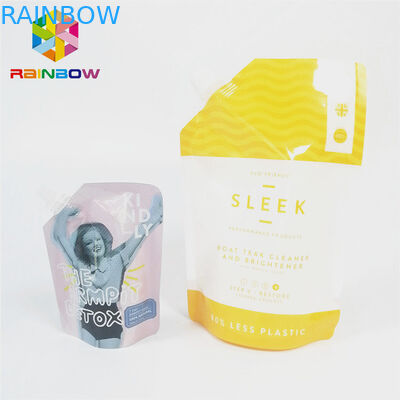 Liquides en nylon de finition brillante tiennent le sac de compression d'emballage d'aliment pour bébé de poche de bec