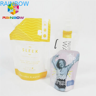 Liquides en nylon de finition brillante tiennent le sac de compression d'emballage d'aliment pour bébé de poche de bec