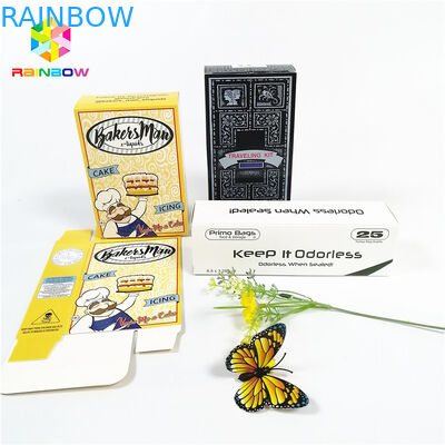 Le logo brillant brillant de conception d'OEM a imprimé les boîtes à cartes de papier d'emballage de cil de cosmétiques de cadeau de boîte à cartes