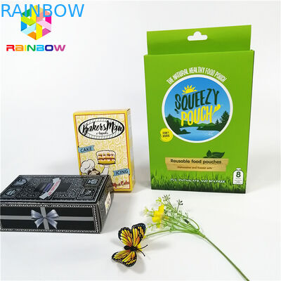 Le logo brillant brillant de conception d'OEM a imprimé les boîtes à cartes de papier d'emballage de cil de cosmétiques de cadeau de boîte à cartes