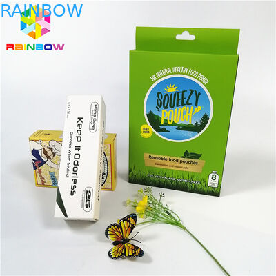 Le logo brillant brillant de conception d'OEM a imprimé les boîtes à cartes de papier d'emballage de cil de cosmétiques de cadeau de boîte à cartes