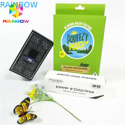 Le logo brillant brillant de conception d'OEM a imprimé les boîtes à cartes de papier d'emballage de cil de cosmétiques de cadeau de boîte à cartes