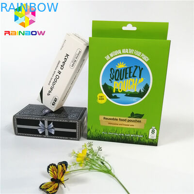 Les boîtes de papier adaptées aux besoins du client polychromes de métier UV de logo avec le trou de coup mettent la caisse d'emballage en bouteille de cosmétiques de cadeau