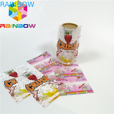 La douille faite sur commande de rétrécissement d'impression marque PET/PVC en plastique surface brillante matérielle de stratification