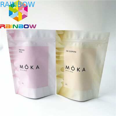 L'emballage de sel de mer tiennent des sacs de poche de tirette, tiennent des couleurs du sac de café 9