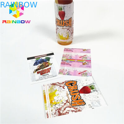 Le tube imprimé coloré de tasse de bouteille en verre de labels de douille de rétrécissement d'ANIMAL FAMILIER de PVC marque l'autocollant