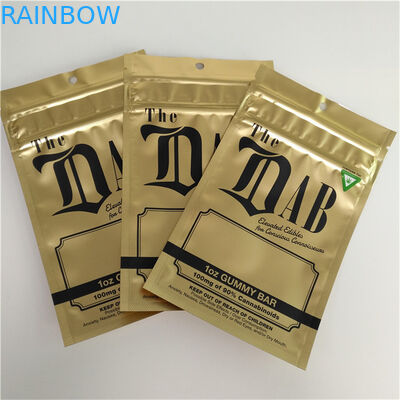 La preuve d'odeur tiennent l'emballage 1OZ gommeux sans danger pour les enfants scellé par côté des sacs 3 de poche de tirette