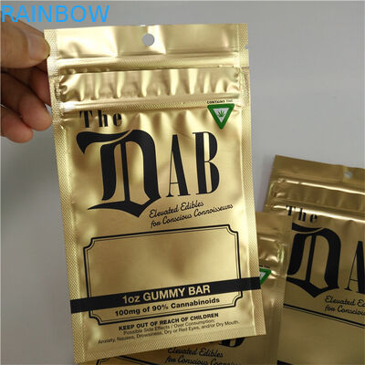 La preuve d'odeur tiennent l'emballage 1OZ gommeux sans danger pour les enfants scellé par côté des sacs 3 de poche de tirette