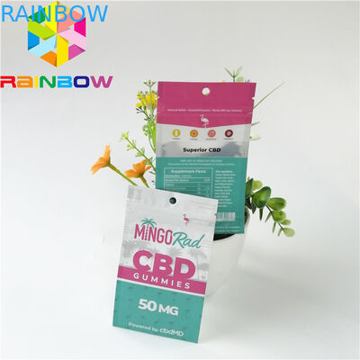 Sachets en matière plastique de papier d'aluminium empaquetant le paquet de fines herbes d'encens du dessus CBD de tirette de preuve d'odeur