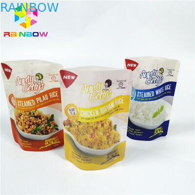 En plastique adaptés aux besoins du client tiennent la poche, logo de poche de papier aluminium résistant à la chaleur