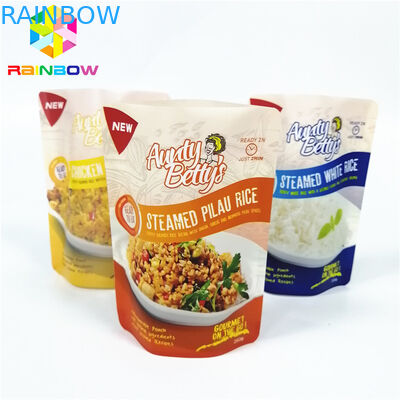 En plastique adaptés aux besoins du client tiennent la poche, logo de poche de papier aluminium résistant à la chaleur