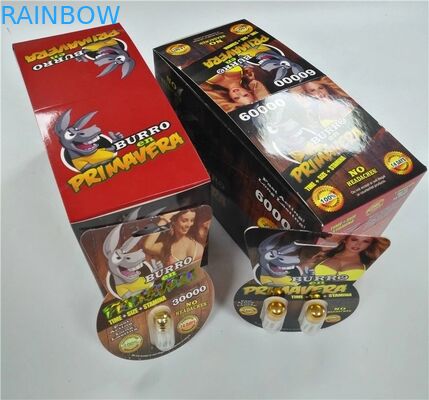 Martelez la course/rhinocéros 13 cartes de papier de renforceur d'emballage de boîte de papier de pilules de magnum masculin de capsule
