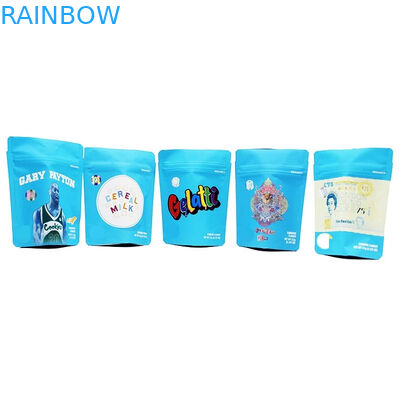 Matériel de empaquetage zip-lock rescellable du sac MOPP/VMPET/PE de poche de Mylar de biscuits de CBD Runtz