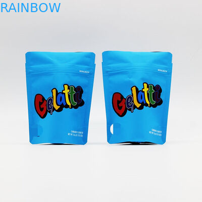 Matériel de empaquetage zip-lock rescellable du sac MOPP/VMPET/PE de poche de Mylar de biscuits de CBD Runtz