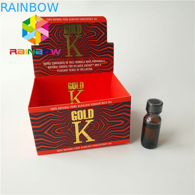 Boîte de papier de empaquetage de couleur de CMYK annonçant l'affichage liquide de plan de travail de carton d'E