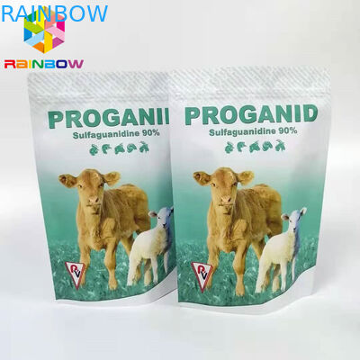 emballage animal de drogue de poudre soluble d'oxytetracycline du sac 20% de serrure de fermeture éclair de 50g 100g