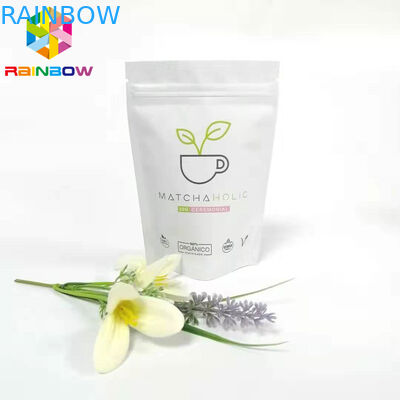 Serrure en plastique de fermeture éclair d'emballage de papier d'aluminium d'impression brillante rescellable de sacs